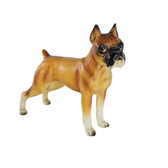 Vintage Lefton Boxer Dog Figurine Standing H02294 - Picture 2 of 8